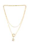 Buy_Nepra by Neha Goel_Geometric Pattern Handcrafted Necklace_at_Aza_Fashions