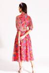 Shop_Nitya Bajaj_Coral Net Sequin Embroidered Skirt And Top Set_at_Aza_Fashions