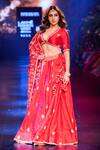 Punit Balana_Red Surkh Laal Banarasi Silk Lehenga Set_Online_at_Aza_Fashions