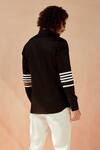 Shop_Seven_Black Camaro Striped Shirt_at_Aza_Fashions