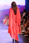 Shop_Punit Balana_Red Chanderi Silk Surkh Laal Floral Print Angarkha Set_at_Aza_Fashions