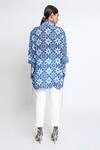 Buy_Anmol Kakad_White Natural Crepe Floral Pattern Long Shirt_at_Aza_Fashions
