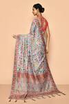 Shop_Naintara Bajaj_Blue Cotton Woven Saree_at_Aza_Fashions