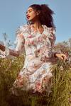 Buy_Gauri & Nainika_White Organza Ruffle Dress_at_Aza_Fashions