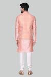 Shop_Arihant Rai Sinha_White Jacquard Bundi And Kurta Set_at_Aza_Fashions