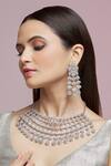 Shop_Chaotiq By Arti_Handcrafted Embellished Necklace Jewellery Set_at_Aza_Fashions