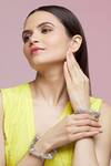 Shop_Chaotiq By Arti_Studded Cutwork Bangles - Set Of 2_at_Aza_Fashions