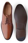 Shop_Rapawalk_Brown Italian Soft Leather Handcrafted Lace Up Derby Shoes_at_Aza_Fashions
