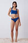 Buy_The Summer House_Blue Econyl Cate Bikini Top_at_Aza_Fashions