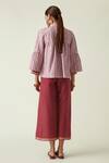 Shop_Payal Pratap_Pink Linen Grevillea Peplum Jacket_at_Aza_Fashions
