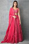 Buy_Tamanna Punjabi Kapoor_Pink Embroidered Lehenga Set_at_Aza_Fashions
