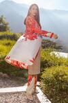 Buy_Kshitij Jalori_White Silk Twill Floral Print Robe Jacket_at_Aza_Fashions