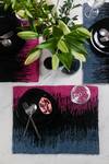 Shop_The Kargha Story_Charcoal Berry Table Mat - Set Of 2_at_Aza_Fashions