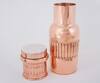Shop_Assemblage_Agate Stone Capped Copper Bottle (Set of 2)_at_Aza_Fashions