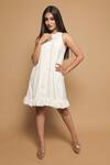 Buy_Ahi Clothing_White Cotton Shirt Dress_at_Aza_Fashions