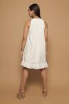 Shop_Ahi Clothing_White Cotton Shirt Dress_at_Aza_Fashions
