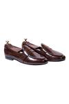 Buy_Artimen_Brown Leather Handcrafted Penny Loafers_at_Aza_Fashions