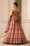 Shop_Tarun Tahiliani_Multi Color Zardozi And Aari Embroidered Lehenga Set_at_Aza_Fashions