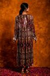 Shop_Chandbari_Multi Color Ikat Print Kurta And Pant Set_at_Aza_Fashions