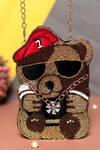Buy_NR BY NIDHI RATHI_Teddy Bear Embroidered Mobile Cover_at_Aza_Fashions