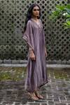 Shop_Deepthee_Purple Tissue Silk Kaftan_at_Aza_Fashions