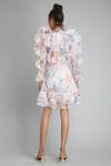 Shop_Gauri & Nainika_White Organza Ruffle Dress_at_Aza_Fashions