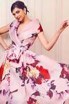 Buy_Gauri & Nainika_Pink Floral Print Wrap Dress_at_Aza_Fashions