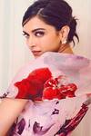 Shop_Gauri & Nainika_Pink Floral Print Wrap Dress_at_Aza_Fashions