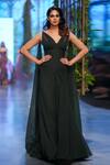 Buy_Gauri & Nainika_Emerald Green Dubai Fluted Corset Gown_at_Aza_Fashions