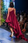 Shop_Gauri & Nainika_Purple Viskolyk One Shoulder Gown_at_Aza_Fashions