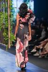 Shop_Gauri & Nainika_Multi Color Organza Carnation Print Jumpsuit_at_Aza_Fashions