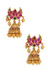 Buy_Ishhaara_Bead Drop Jhumka Earrings_at_Aza_Fashions