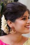 Shop_Ishhaara_Embellished Jhumka Earrings_at_Aza_Fashions