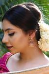 Shop_Ishhaara_Embellished Jhumka Earrings_at_Aza_Fashions