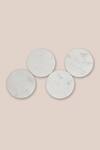 Shop_Kaksh Studio_Round Marble Coaster (Set of 4)_at_Aza_Fashions