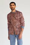 Buy_Kunal Anil Tanna_Blue Cotton Bundi And Pant Set_at_Aza_Fashions