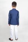Shop_Little Brats_Blue Floral Embroidered Jacket And Pant Set For Boys_at_Aza_Fashions