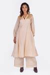 Buy_Mimamsaa_White Tissue Silk Gauri Woven Kurta And Pant Set_at_Aza_Fashions