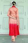 Shop_Myaara_Peach Ombre Sequin Work Angarkha Set_at_Aza_Fashions