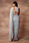 Shop_Neeta Lulla_Blue Georgette Luna Sequin Saree With Blouse_at_Aza_Fashions