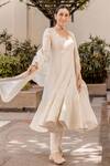 Punit Balana_White Embroidered Anarkali Set_Online_at_Aza_Fashions
