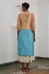 Shop_Prama by Pratima Pandey_Multi Color Silk Maheshwari Embroidered Tunic_at_Aza_Fashions