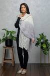 Buy_Rhe-Ana_Wool Pearl Embellished Stole_at_Aza_Fashions