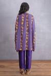 Shop_Torani_Purple Pure Cotton Silk Jamuni Tarifa Kurta_at_Aza_Fashions