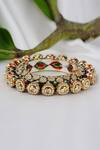 Buy_Smars Jewelry_Kundan Enamel Kada_at_Aza_Fashions