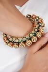 Shop_Smars Jewelry_Kundan Enamel Kada_at_Aza_Fashions