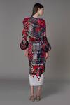 Shop_Saaksha & Kinni_Multi Color Satin Printed Pencil Skirt_at_Aza_Fashions