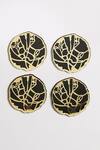 Buy_The Bling Edit_Criss Cross Coasters (Set of 4)_at_Aza_Fashions
