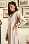 Shop_Twinkle Hanspal_White Silk Dress Saree_at_Aza_Fashions