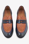 Shop_Whitemuds_Blue Upper Material Abbey Woven Loafers_at_Aza_Fashions